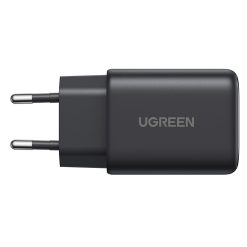 UGREEN 2xUSB-C + USB 45W X527 GaN töltő (fekete) 1