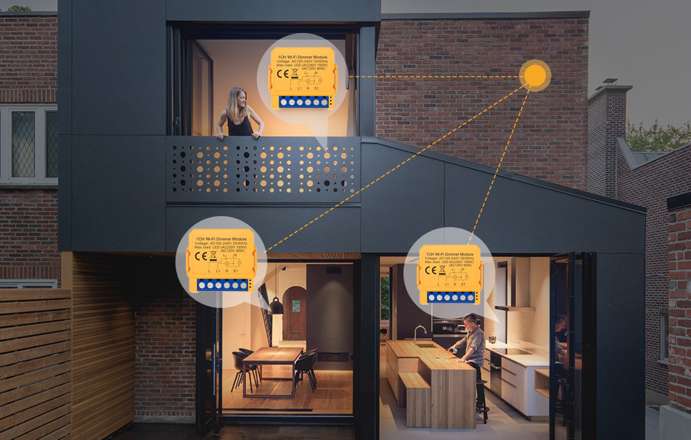 Avatto DMS16-2 okos dimmer, WiFi, TUYA 7