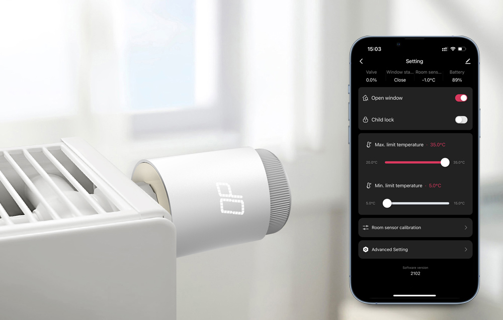 Avatto TRV10 okos termosztátfej, Zigbee, Tuya 5
