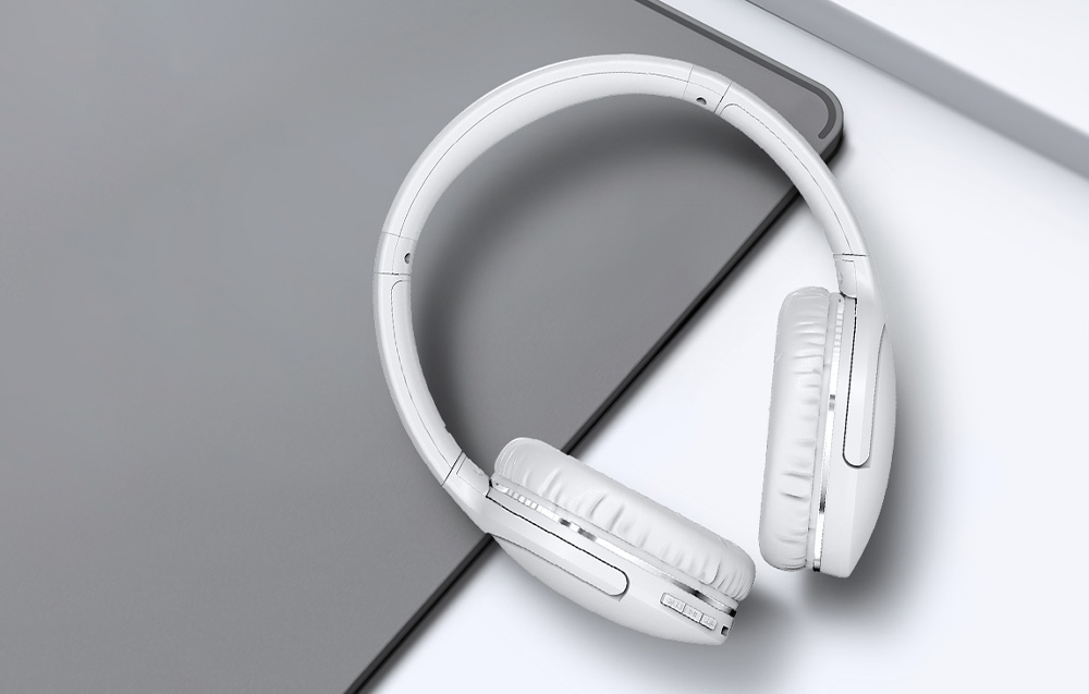 Baseus Encok  D02 Pro Vezeték nélküli fejhallgató (fehér) 1