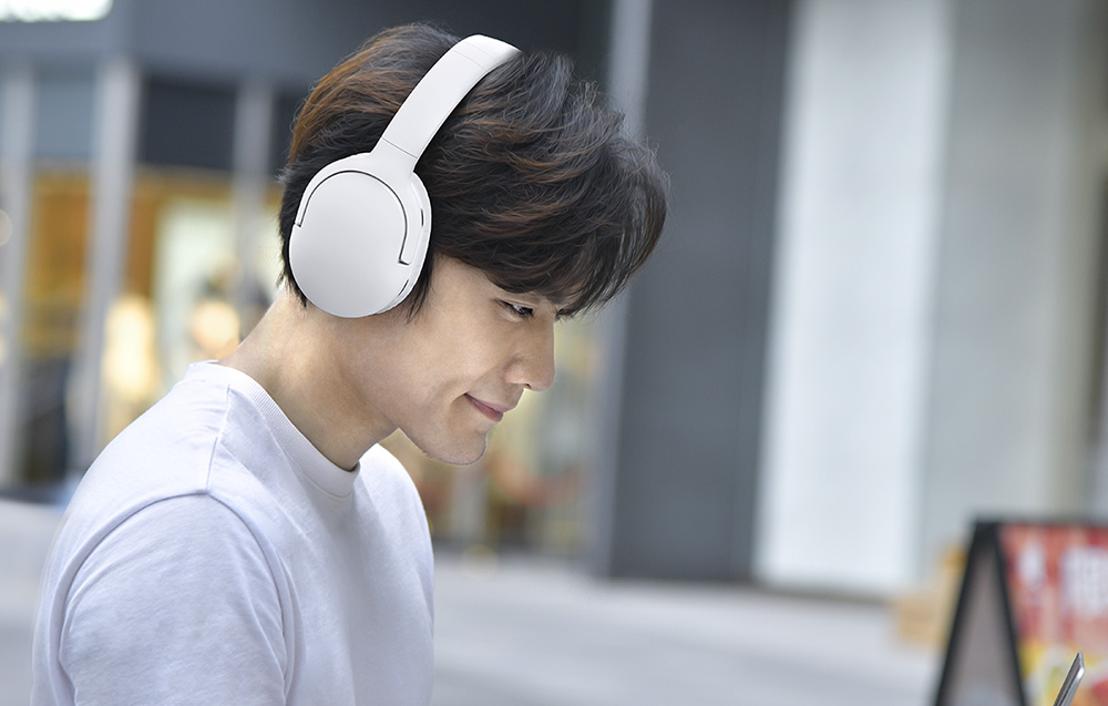 Baseus Encok  D02 Pro Vezeték nélküli fejhallgató (fehér) 3