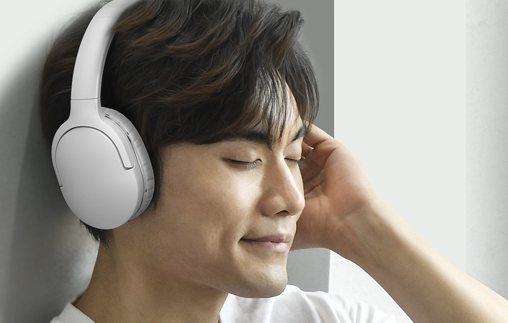 Baseus Encok  D02 Pro Vezeték nélküli fejhallgató (fehér) 5