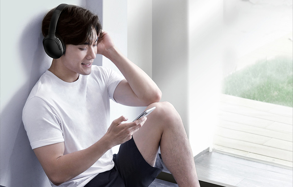 Baseus Encok  D02 Pro Vezeték nélküli fejhallgató (fehér) 6