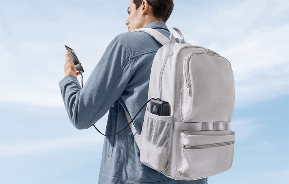 Baseus Free2Pull Powerbank, 20000mAh, 65W + kábel, fekete 2