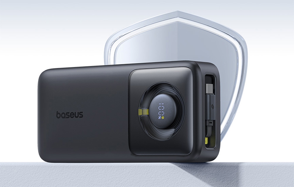 Baseus Free2Pull Powerbank, 20000mAh, 65W + kábel, fekete 4