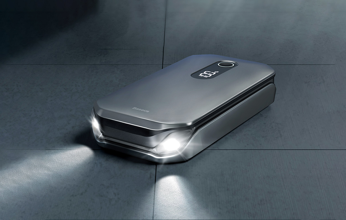 Baseus Super Energy Autó Jump Starter, 12000mAh, 1000A, USB (fekete) 5