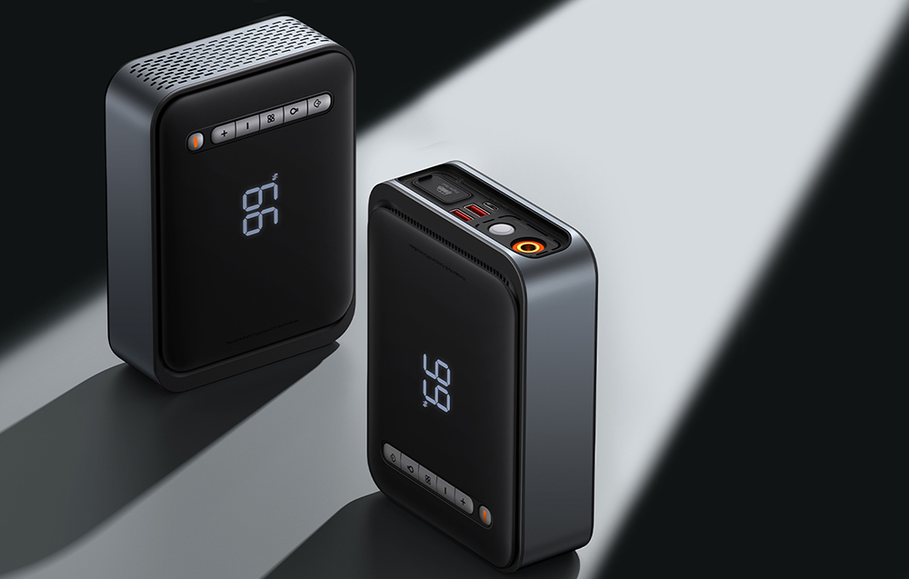 Baseus Super Energy autó jump starter / powerbank / kompresszor, 8000mAh, 1000A, USB (fekete) 8