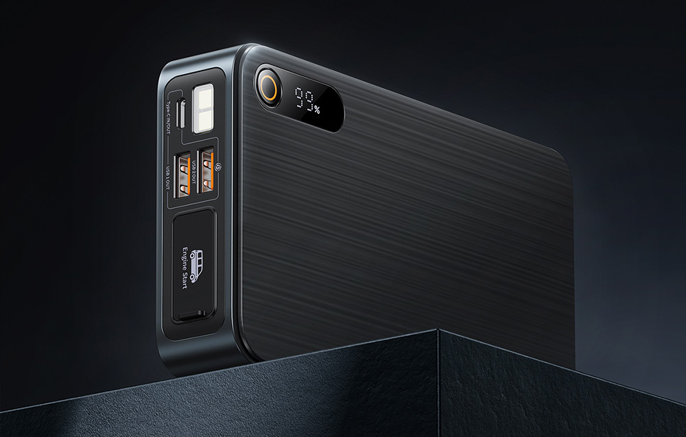 Baseus Super Energy PRO Autó Jump Starter, 1600A, USB (fekete) 2