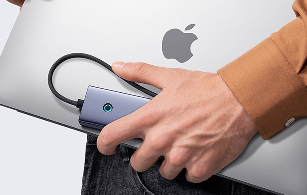 Baseus UltraJoy 5 az 1-ben Hub (1xHDMI4K@30Hz + 4xUSB 3.0) szürke 5