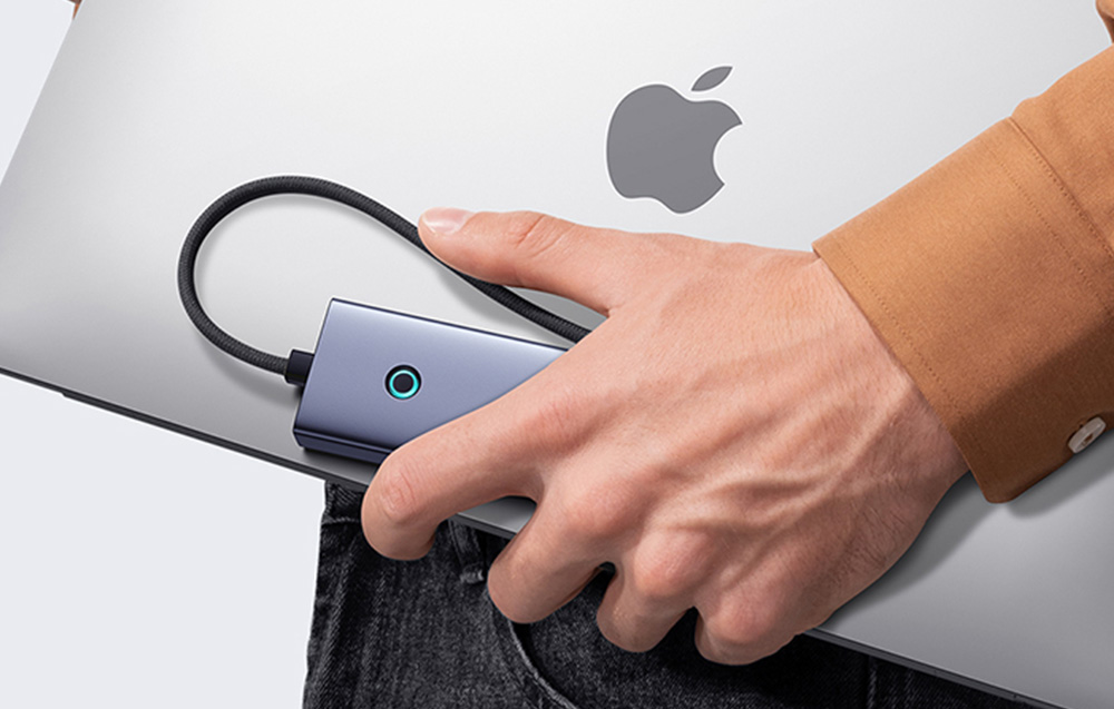 Baseus UltraJoy USB-C  4 az 1-ben USB 3.0 (szürke) 4