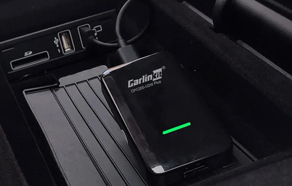 Carlinkit U2W Plus vezeték nélküli adapter, Apple Carplay, fekete 3