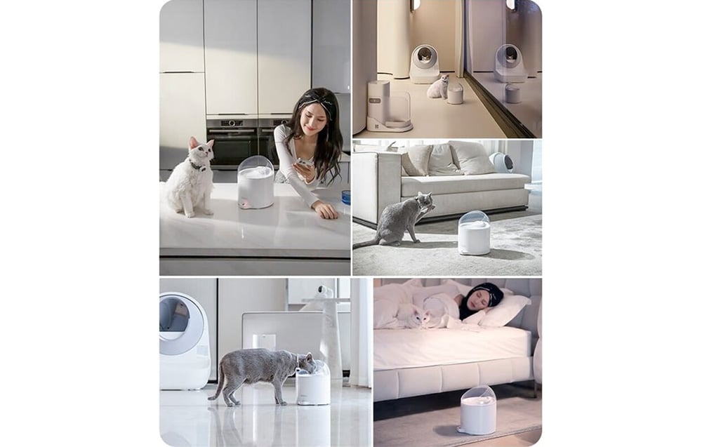Catlink Pure 2 automata okos vízadagoló, fehér 4