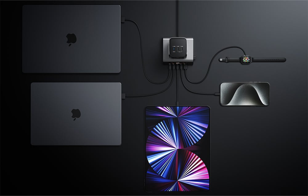 EcoFlow RAPID Pro 320W-os dokkolóállomás, 4xUSB-C, 1xUSB-A, GaN 3