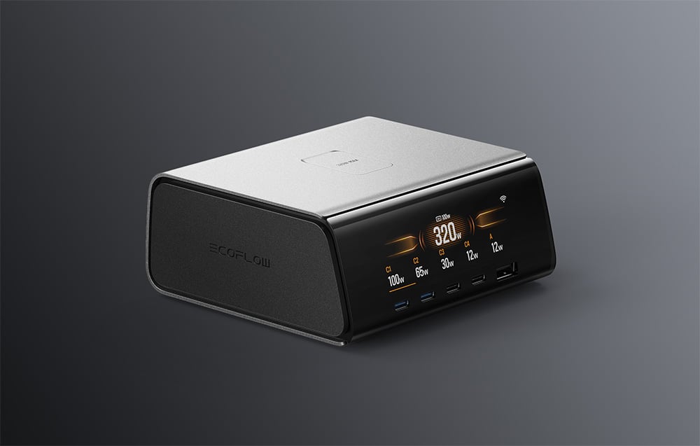 EcoFlow RAPID Pro 320W-os dokkolóállomás, 4xUSB-C, 1xUSB-A, GaN 4