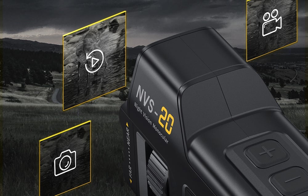 FNIRSI NVS-20 digitális éjjellátó készülék 4K HD felvétellel 4
