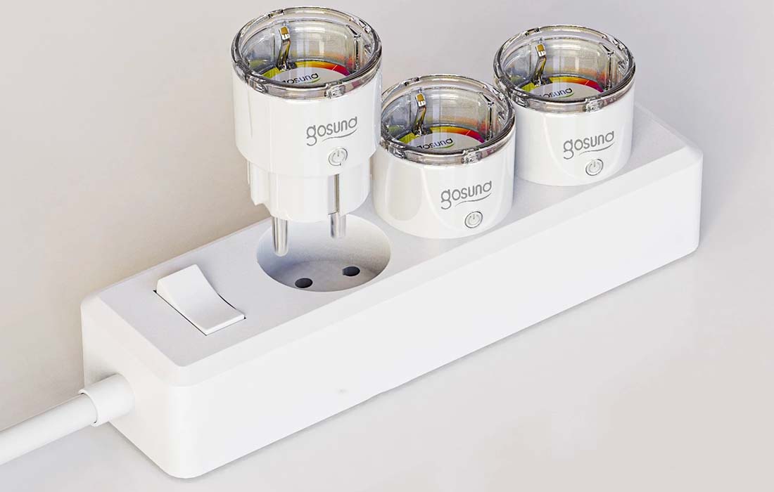 Gosund EP2 WiFi-s okos konnektor, 4db, 10A, Tuya 6