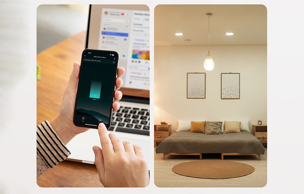Gosund SLS1 Smart Touch egyáramkörös kapcsoló, WiFi, nullavezeték nélkül is 2