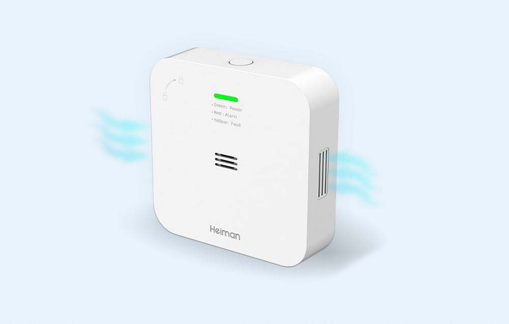 Heiman WS-720ES okos CO érzékelő, Tuya, Wi-Fi 5