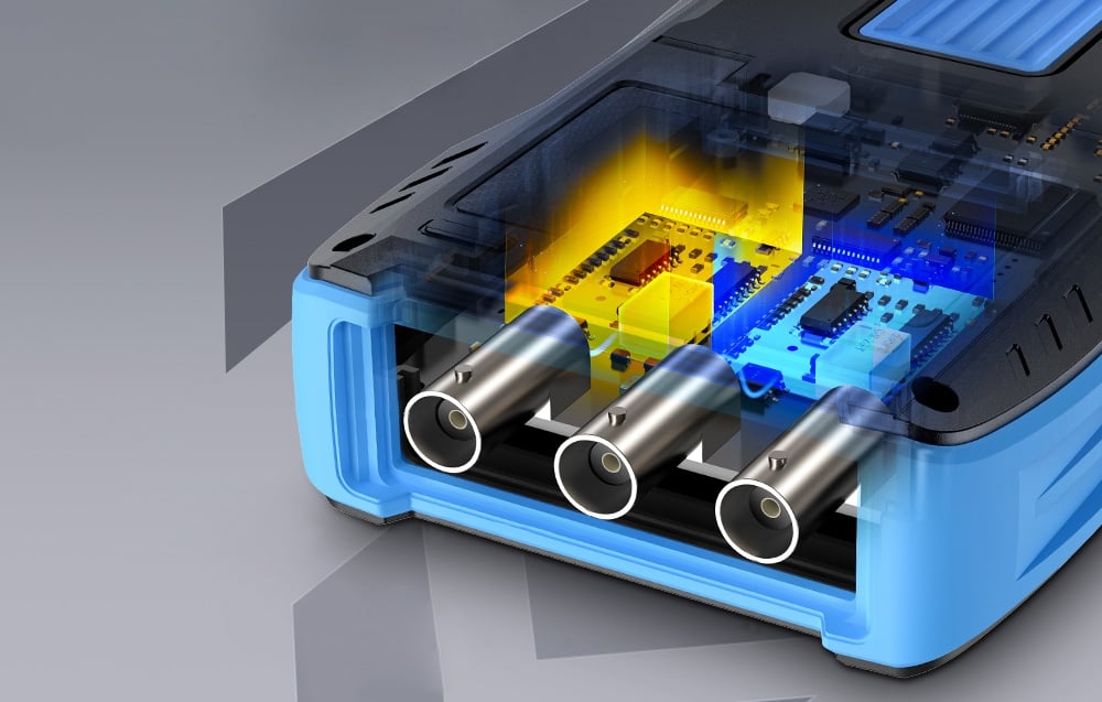 Hordozható 3 az 1-ben oszcilloszkóp FNIRSI 2C23T multiméter jelgenerátor 5
