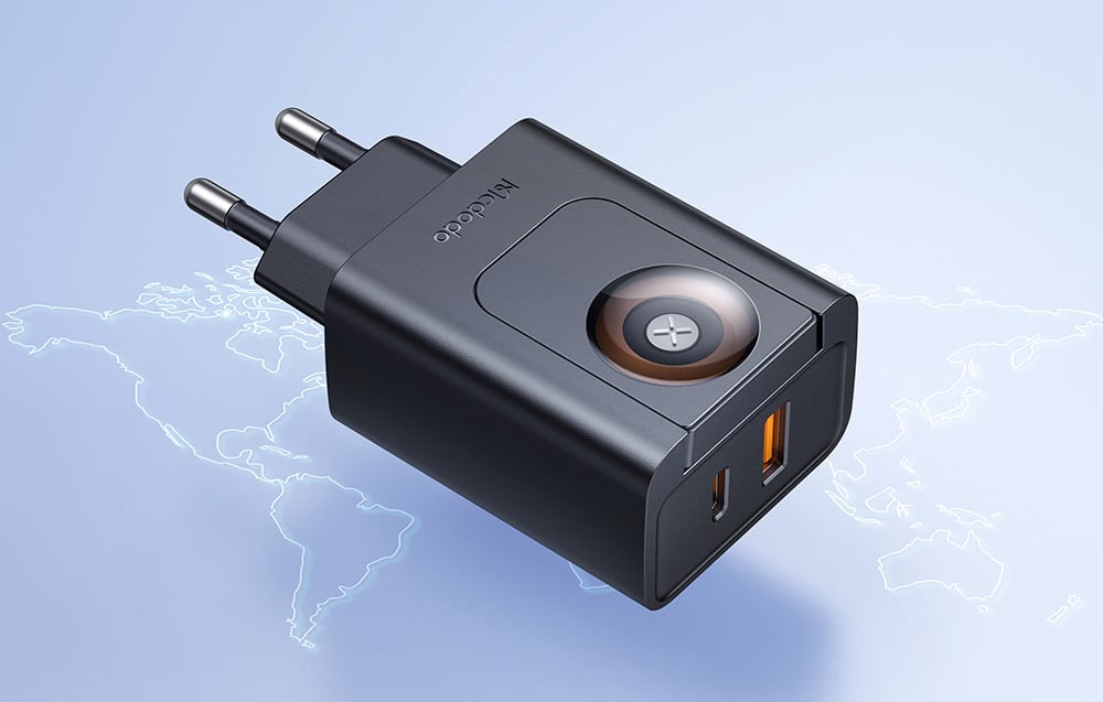 McDodo CH-3700 30W 2 az 1-ben USB-C+A töltő, fekete 5