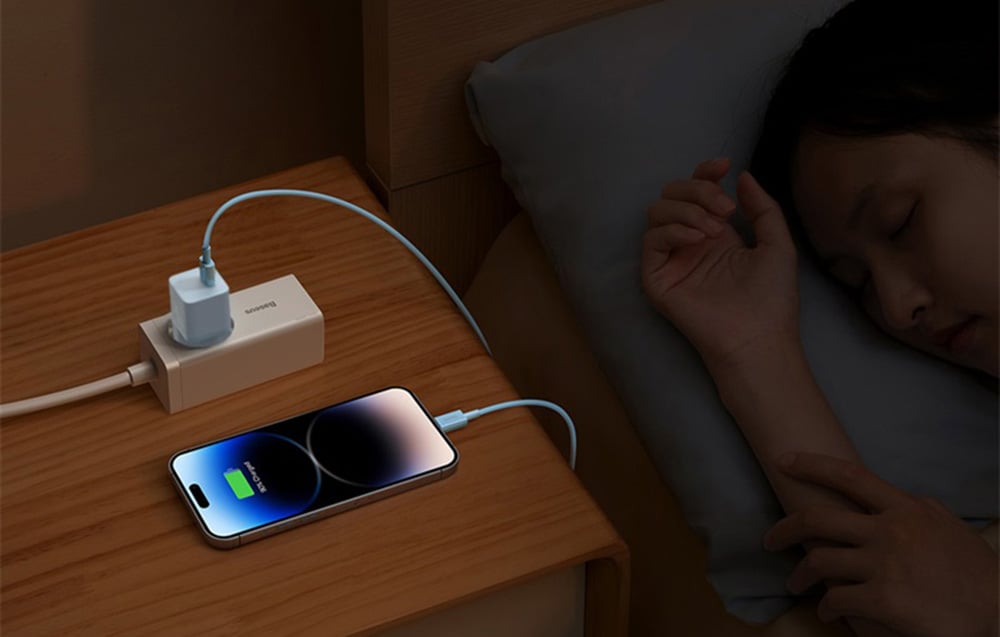 Mini wall charger Baseus GaN5 20W (blue) 4