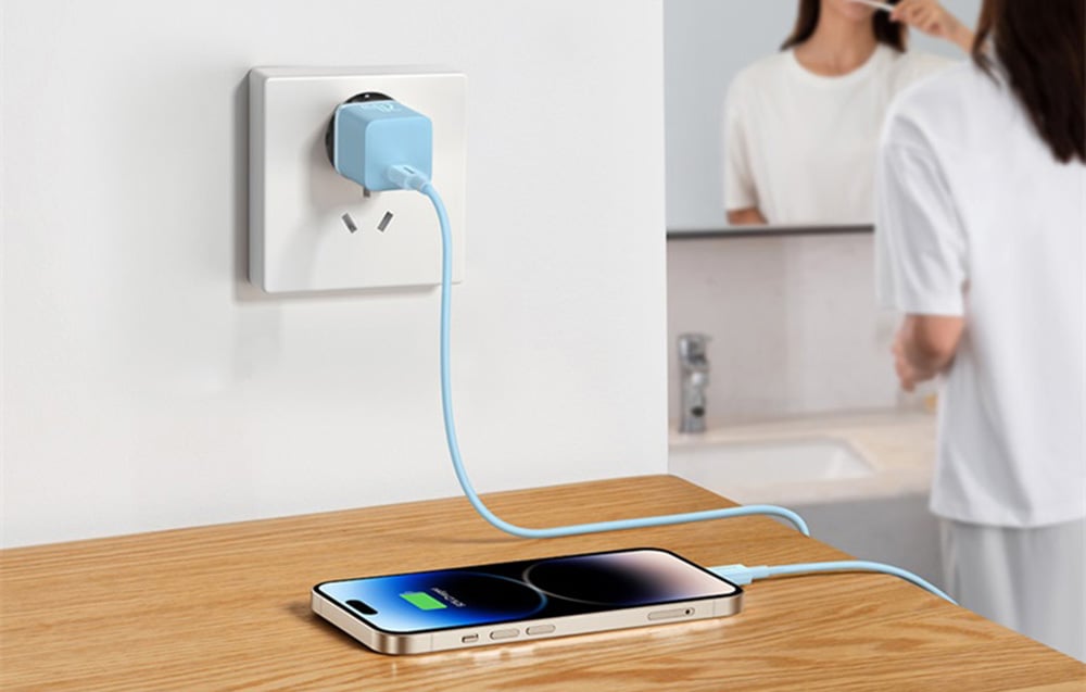 Mini wall charger Baseus GaN5 20W (blue) 5