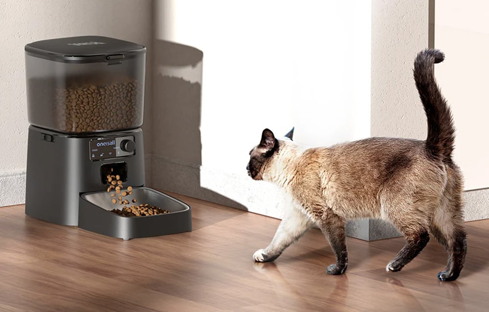 Oneisall PFD001 Pro intelligens ételadagoló (fekete) 1