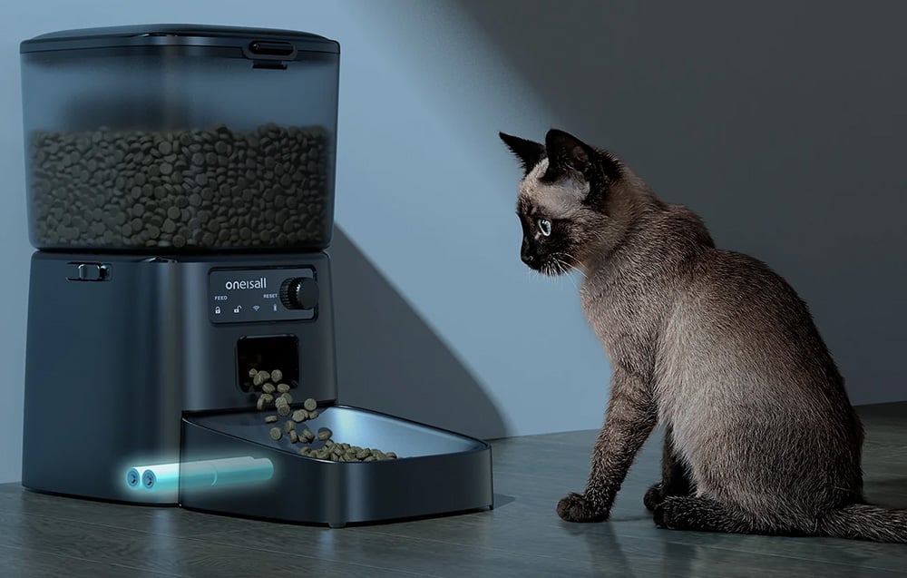 Oneisall PFD001 Pro intelligens ételadagoló (fekete) 2