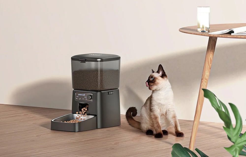 Oneisall PFD001 Pro intelligens ételadagoló (fekete) 5