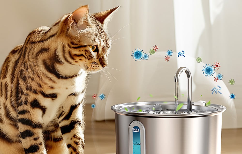 Oneisall rozsdamentesitató kutyáknak és macskáknak, 2l, szürke 3