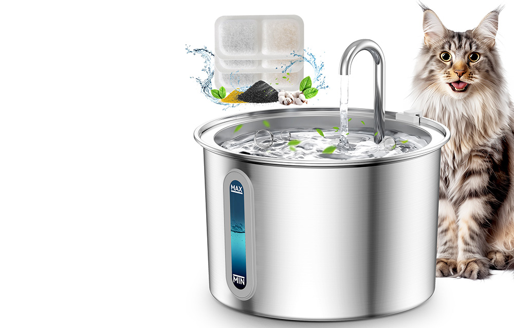 Oneisall rozsdamentesitató kutyáknak és macskáknak, 2l, szürke 4