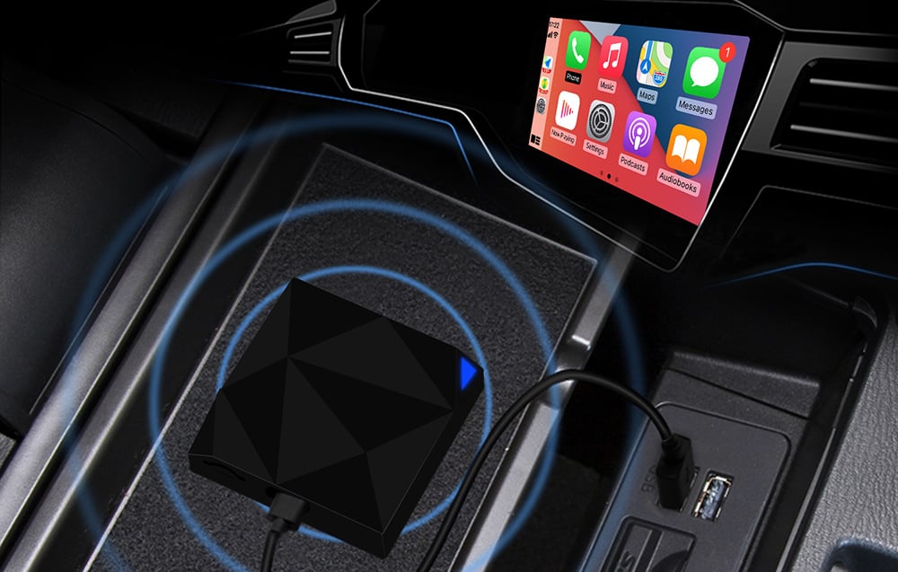 Ottocast CP76 U2-AIR vezeték nélküli adapter,  Carplay, fekete 3