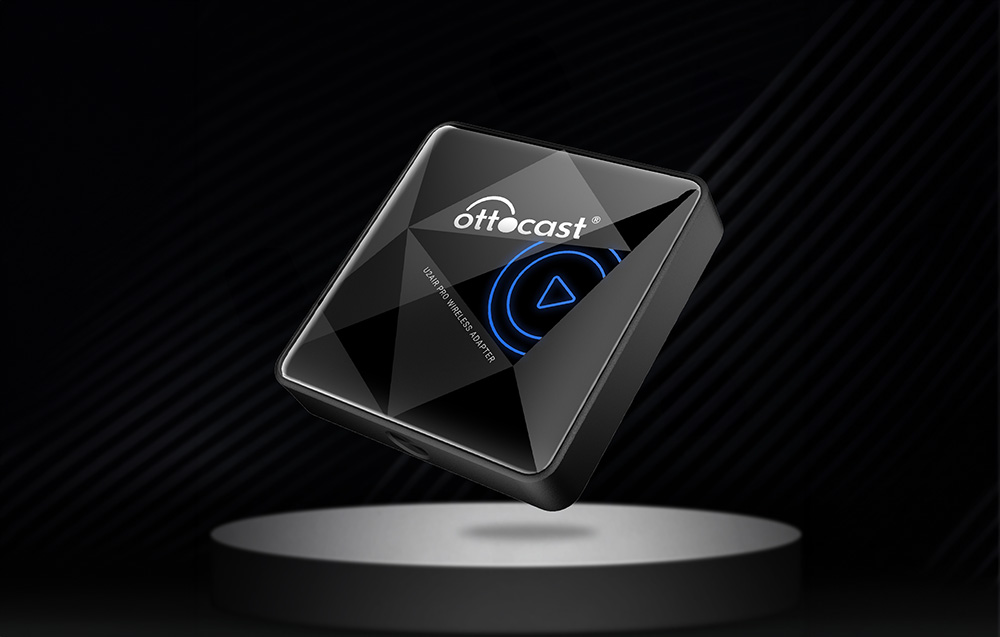 Ottocast CP82 U2-AIR PRO vezeték nélküli adapter, Carplay, fekete 4