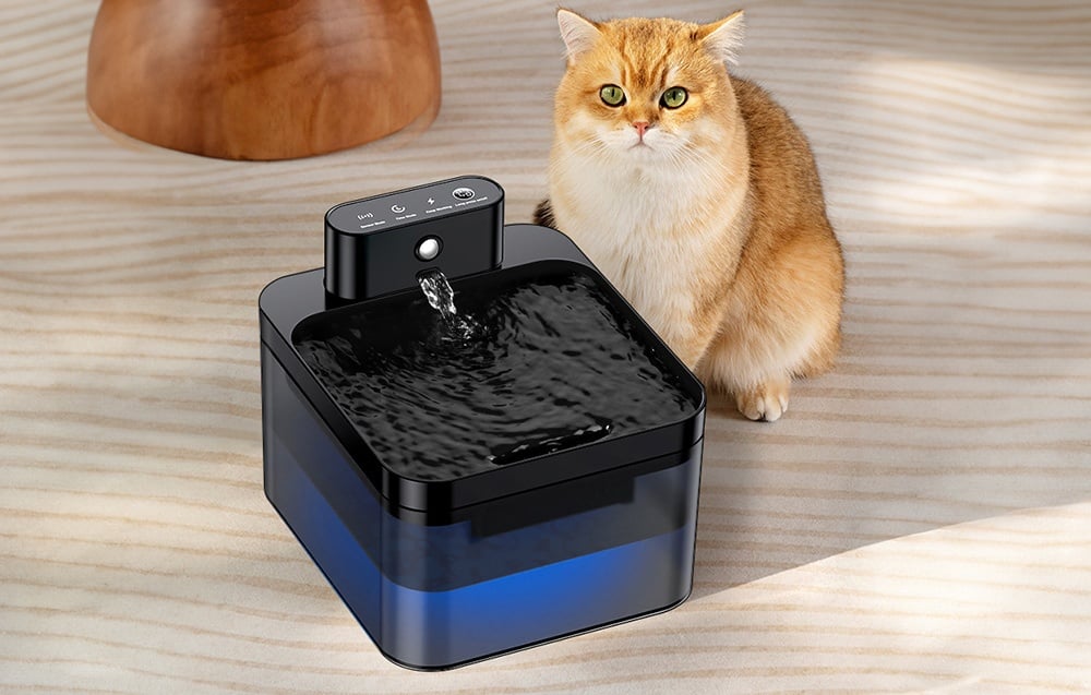 Rojeco vezeték nélküli 2.2L intelligens kisállat szökőkút/itató 5