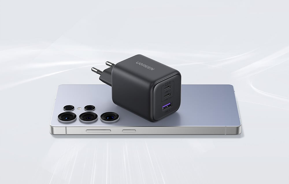 UGREEN 2xUSB-C + USB 45W X527 GaN töltő (fekete) 4