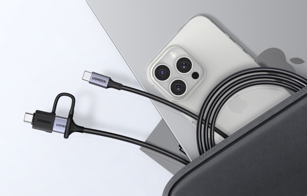 Ugreen LS503 USB-C USB-A adapter, 2 darab (fehér) 4