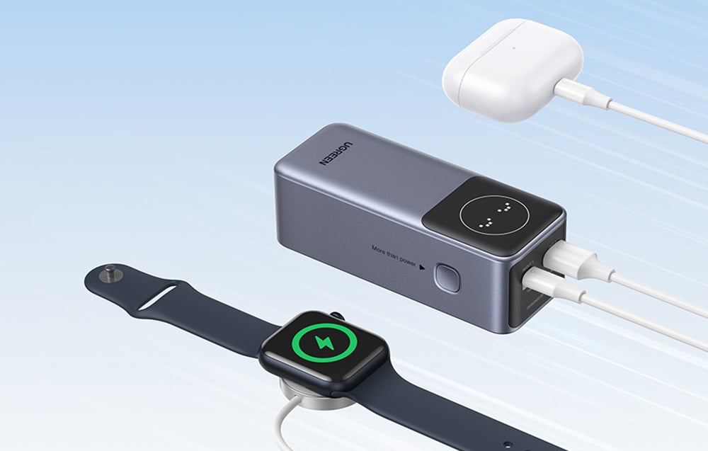 UGREEN Nexode PB724 powerbank, 12000mAh, USB-C + USB, 100W 3