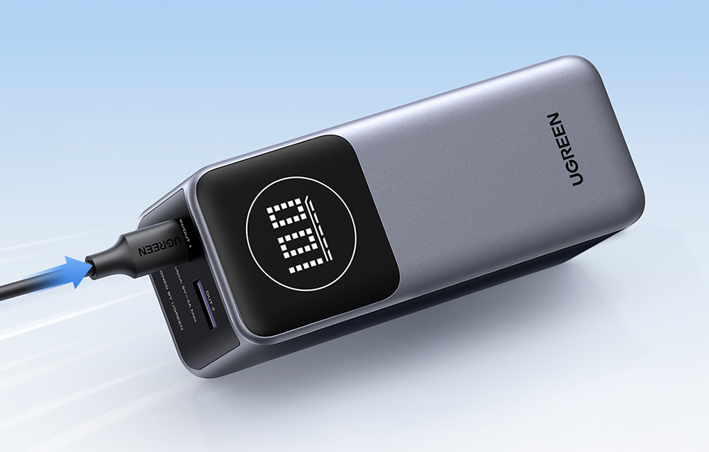 UGREEN Nexode PB724 powerbank, 12000mAh, USB-C + USB, 100W 4