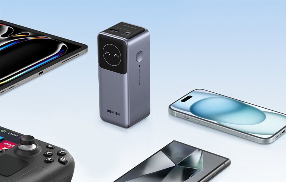 UGREEN Nexode PB724 powerbank, 12000mAh, USB-C + USB, 100W 5