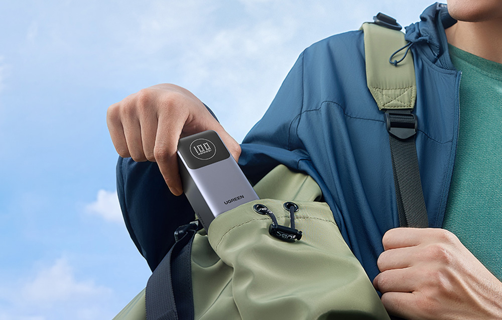 UGREEN Nexode PB724 powerbank, 12000mAh, USB-C + USB, 100W 6