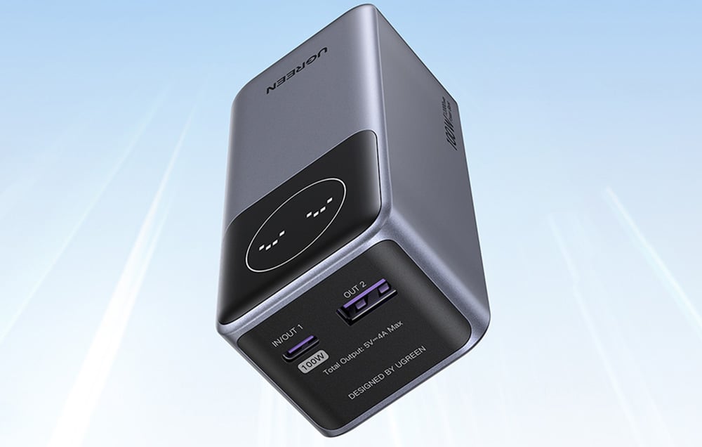 UGREEN Nexode PB724 powerbank, 12000mAh, USB-C + USB, 100W 7