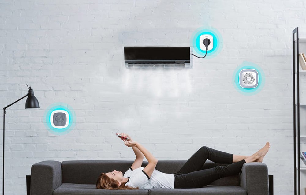 Zigbee Heiman HS1HT okos hőmérséklet- és páratartalom-érzékelő, Tuya 2