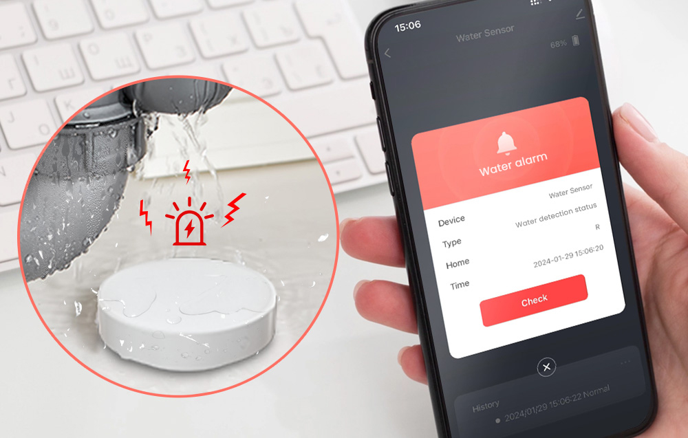 Avatto ZWS16 intelligens vízszivárgás-érzékelő 2