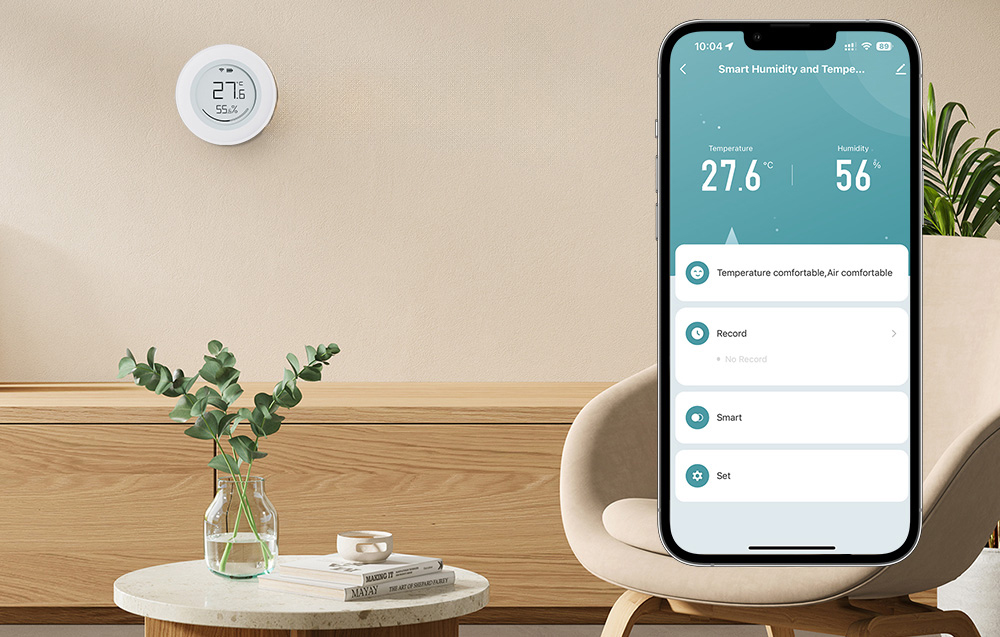 Avatto ZWSH16 intelligens hőmérséklet- és páratartalom érzékelő 4