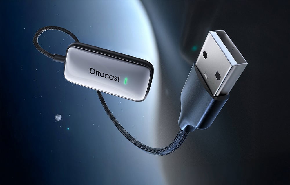 Ottocast Play2Video Ultra Carplay/Android Auto vezeték nélküli adapter 4