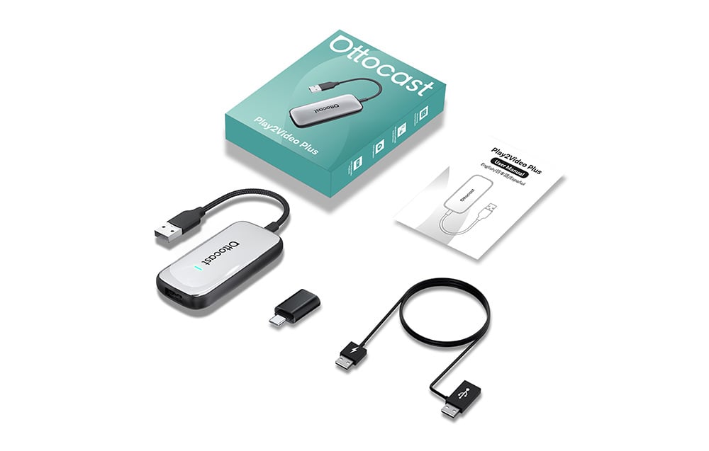 Ottocast Play2Video Ultra Carplay/Android Auto vezeték nélküli adapter 9