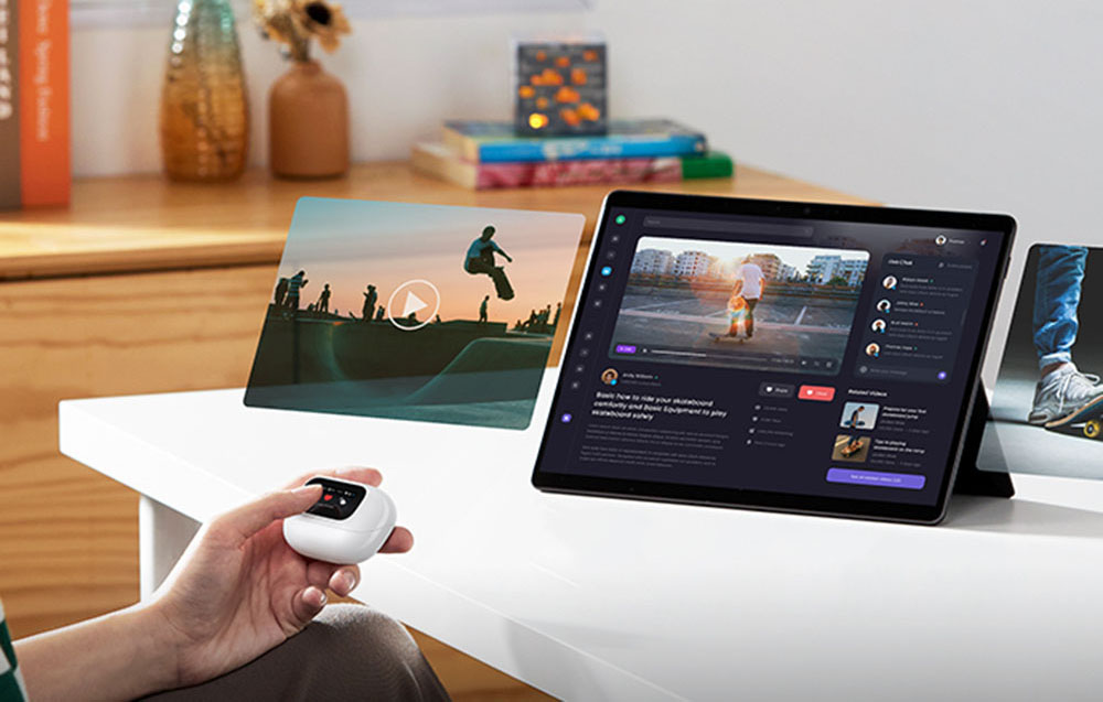 TWS UGREEN ClipBuds WS208 fülhallgató (fehér) 8