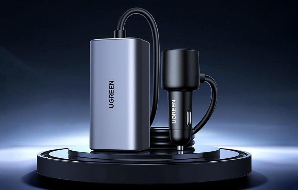 Ugreen EC706 autós töltő, USB + 2x USB-C, 150W 2