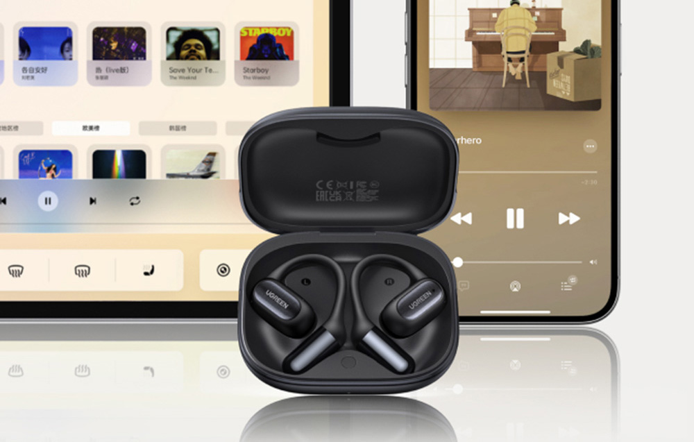 UGREEN FitBuds WS213 vezeték nélküli fejhallgató (fekete) 6