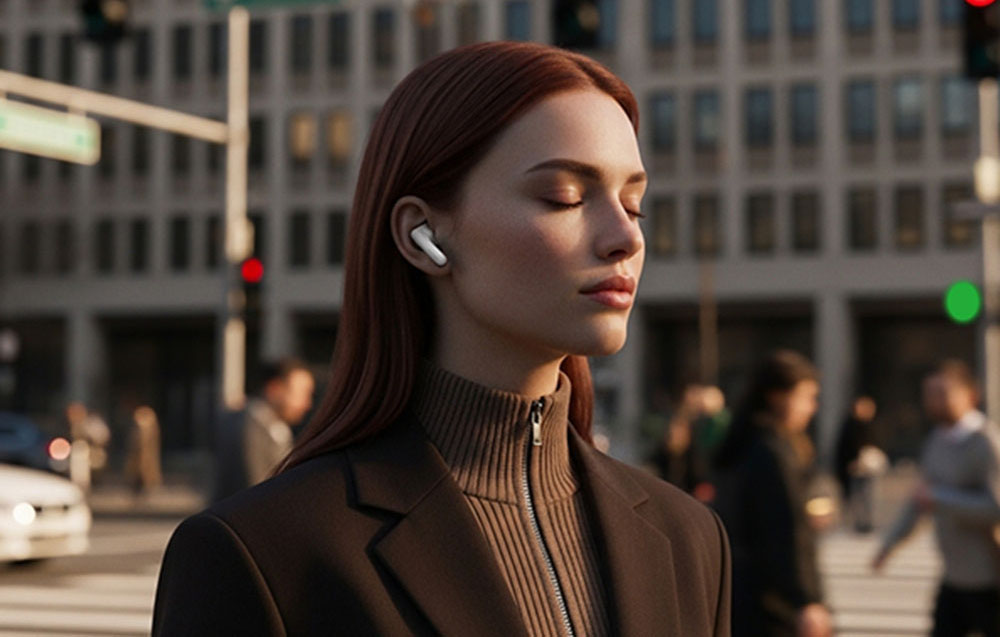 UGREEN LightBuds ANC vezeték nélküli fülhallgató WS217 (fehér) 3